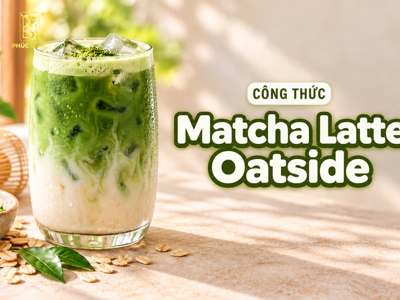 matcha latte oatside