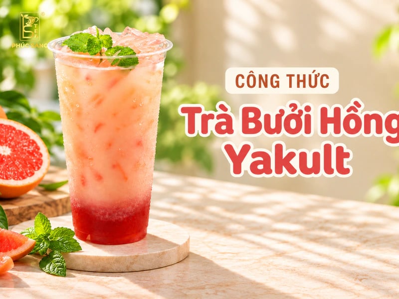 trà bưởi hồng yakult